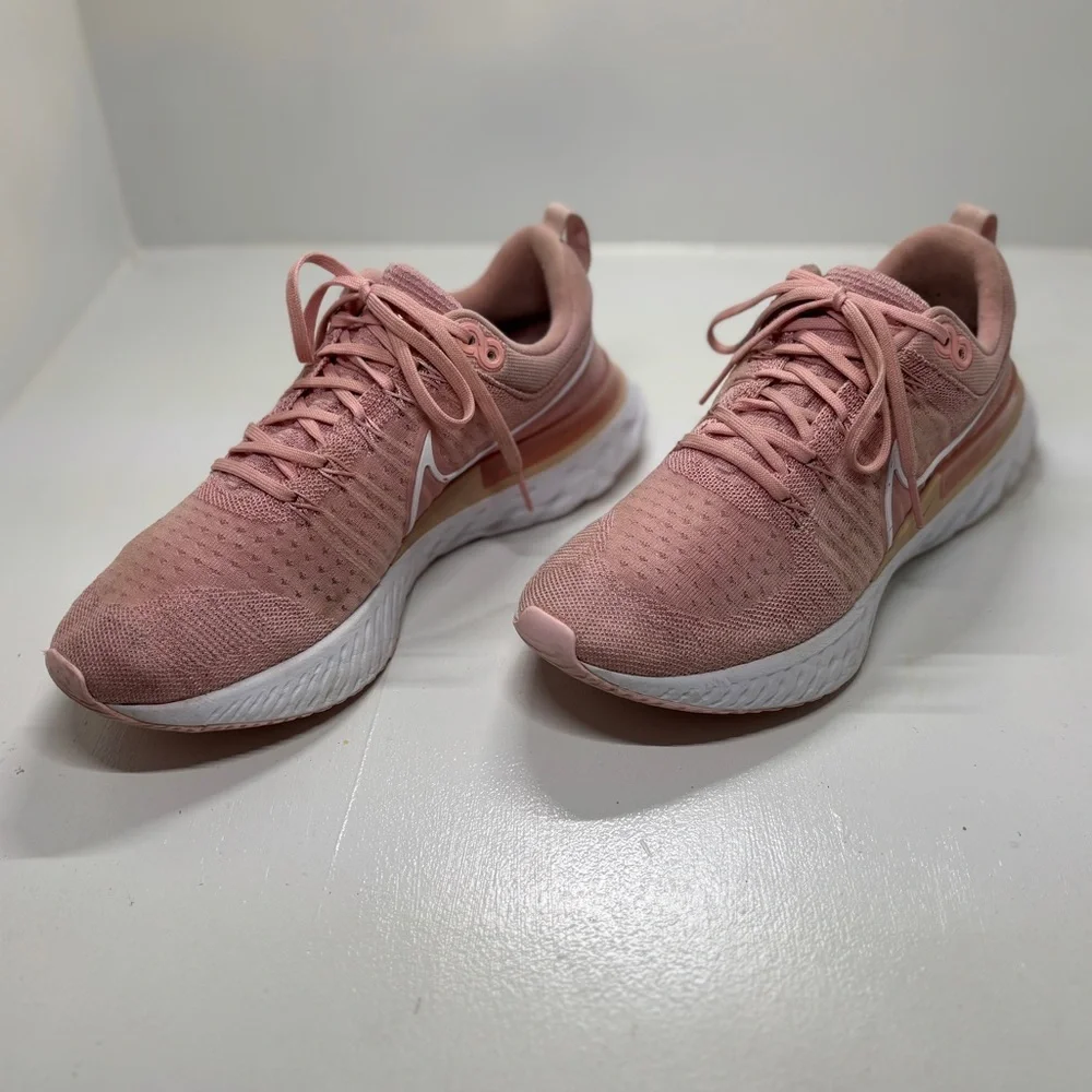 Nike React Infinity Flyknit Women’s 10.5 Blush Pink Running Shoes CT2423-600